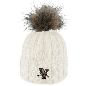 UVM Vermont Cuffed Beanie w/ Faux Fur Pom